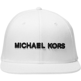 MK Embroidered Baseball Hat - White - Michael Kors - ONE SIZE