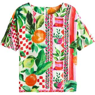 Next Tekstureret, kasseformet T-shirt