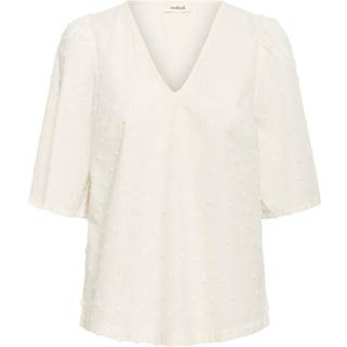 Soaked In Luxury Slsunela Felisia Top Ss Bluser 30408477 Broken White (SMALL)