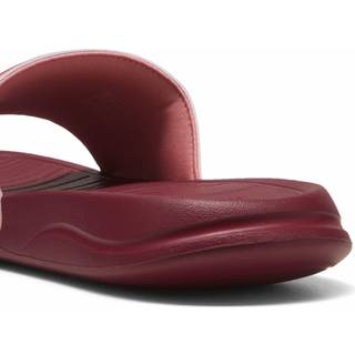 Women&#39;s Puma Popcat 20 Idylle Slides, Pink, Size 40.5, Shoes - Dark Crimson - 40.5
