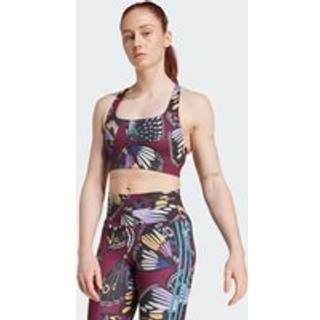 adidas X Farm-bh med medium støtte - Black / Amazon Red / Energy Ink - S (A-B)