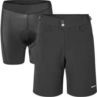Gripgrab Women's Flow 2in1 Technical Cycling Shorts Black, XS