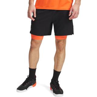 Under Armour Vanish Woven Men's 2-in-1 Shorts Black / Fire / Pitch Gray S
