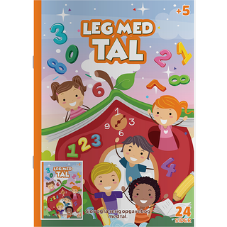 Leg med tal 24 tegninger A4 (På lager i varehus)