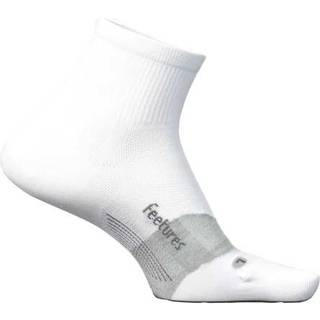 Feetures Elite Ultra Light Quarter Strømper XL 47-51 Unisex - Hvid/Grå, Letvægts & Åndbar