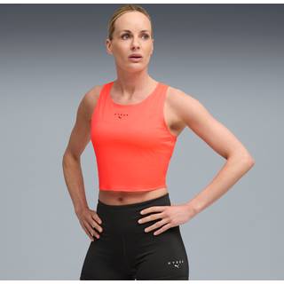 Women&#39;s Puma x HYROX ULTRASPUN Crop Tank, Red, Size XL, Clothing - Glowing Red - XL