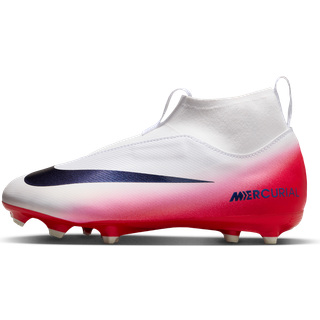 Nike Jr. Mercurial Superfly 10 Academy LV8 High Top-fodboldstøvler til flere typer underlag til større børn - rød - 33.5