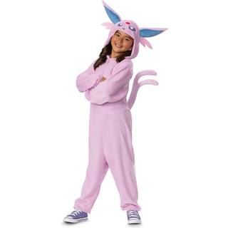 Forklædning Espeon Costume Official Pokemon Deluxe-kostume med hovedstykket størrelse (4-6)