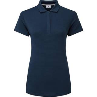 FootJoy Jacquard SS Dame Poloshirt - Navy - Str. S