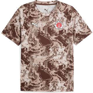 Puma FC St. Pauli Pre-match Jersey Youth, Brown, Size 9-10Y, Clothing - White - 9-10Y