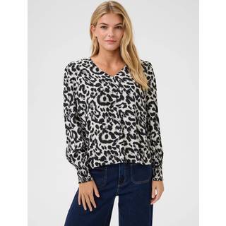 Kaffe Kaalice Blouse Bluser 10509405 Black/White/Elephant Graphic (38)