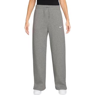 Højtaljede Nike Sportswear Phoenix Fleece-bukser med brede ben til kvinder - grå - grå - XS (EU 32-34)