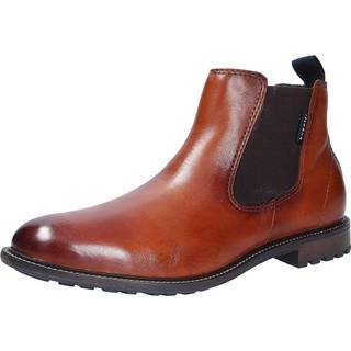 bugatti Herren Chelsea Boots braun Glattleder
