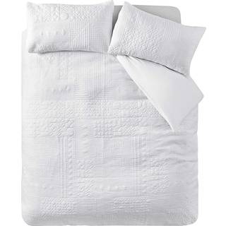 Catherine Lansfield Catherine Lansfield White Folkstone Geo Duvet Cover Set
