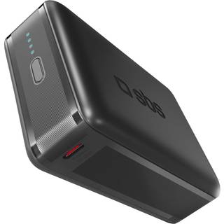 SBS powerbank 20,000 mAh - sort (På lager i varehus)