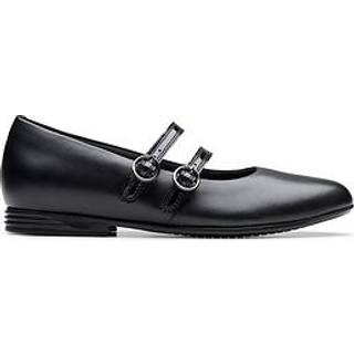 Clarks Clarks Black Leather Standard Fit (F) Finja Bar Mary Jane Shoes - 5.5EU 39 F