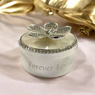 Jewelled Flower Trinket Box - P60131