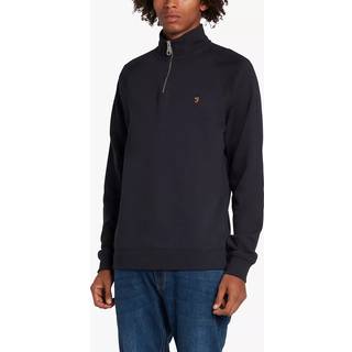 Farah Jim Quarter Zip Sweatshirt Navy