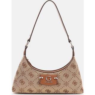 Guess Neda 4G Peony Logo Skuldertaske lysebrunt