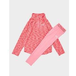 Under Armour Girls' Twist 1/4 Zip Top/Leggings Set Children, Pink - 5-6Y