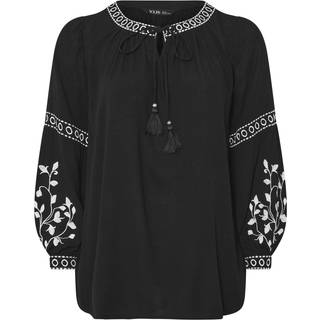 Yours Curve Yours Curve Boho-top med broderi og ærmer