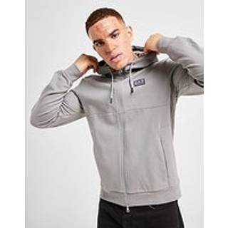 EA7 Emporio Armani Tape Full Zip Hoodie, Grå - M
