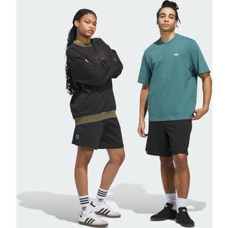 Shmoofoil heavyweight shorts - Black / Preloved Teal - 2XS