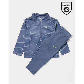 Nike Pacer 1/4 Zip All Over Print Tracksuit Infant, blå - 12-18M