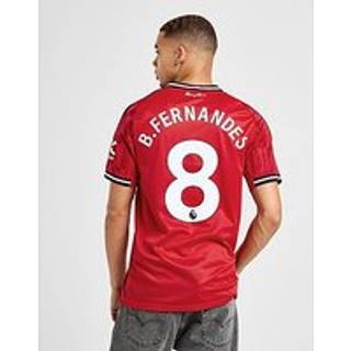 adidas Manchester United FC 2025/26 Fernandes Home Shirt, Rød - XL