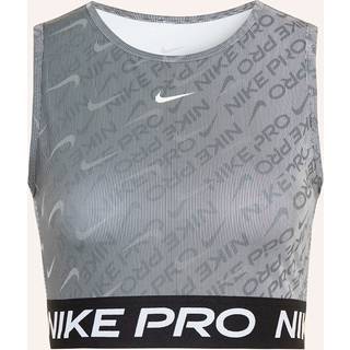 Kort Nike Pro Dri-FIT-tanktop med print til kvinder - sort - L (EU 44-46)