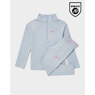 Nike Girl's Pacer 1/4 Zip Top/Leggings Set Children, Blå - 5-6Y