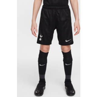 Tottenham Hotspur 2025/26 Stadium Away Nike Dri-FIT Replica-fodboldshorts til større børn - sort - XS