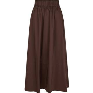 Yara Poplin Nederdel, Chocolate Brown, 34