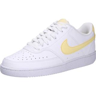 Nike Nike White/Lemon Court Vision Low Trainers