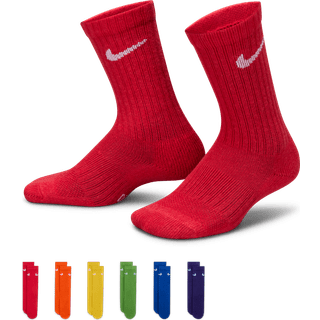 Nike Dri-FIT Performance Basics-crewstrømper til mindre børn (6 par) - multifarvet - XXS (23.5-27)