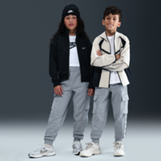 Nike Club Fleece-cargobukser til større børn - grå - grå - XL