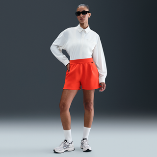 Løse Nike 24.7 ImpossiblySoft Dri-FIT-shorts (10 cm) med mellemhøj talje til kvinder - rød - XL (EU 48-50)