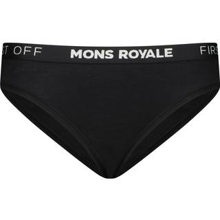 Mons Royale Women's Folo Merino Briefs Merino undertøj Damer størrelse L farve sort