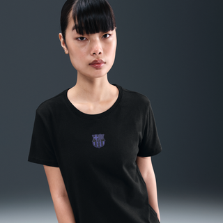 FC Barcelona Nike-fodbold-T-shirt til kvinder - sort - S (EU 36-38)