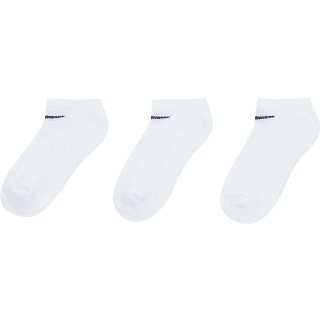 Nike Basics No Show-strømper til mindre børn (3 par) - hvid - XS (27-35)