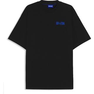 T-shirt i bomuldsjersey med hævet logoprint