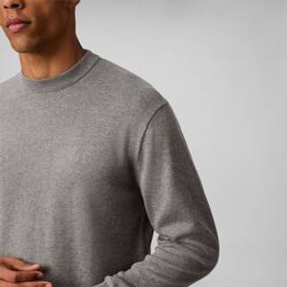 Cotton Crewneck Sweater, Medium Grey Heather, M