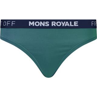 Mons Royale Women's Stratos Merino Thong Merino undertøj Damer størrelse S farve turkis