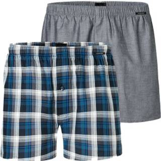 Schiesser 2-pak Boxershorts multipack - Grey/Blue - Small
