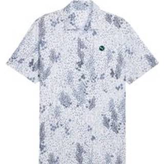 Men&#39;s Puma CLOUDSPUN Garden Golf Polo T-Shirt, White T-Shirt, Size L T-Shirt, Clothing - White Glow - L