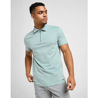 Belier Zipped Polo Shirt, Blå - M
