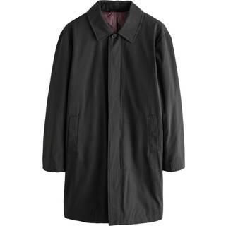 Next Black Shower Resistant Padded Trench Coat
