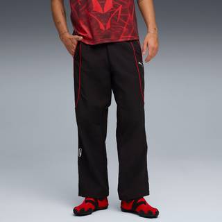PUMATECH Relaxed Track Pants Men, Men, Black/Red, XXL