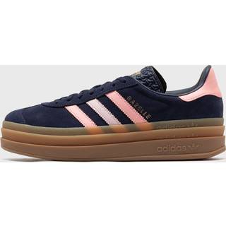 adidas originals adidas Originals Navy/Pink Gazelle Bold Lace Junior Trainers