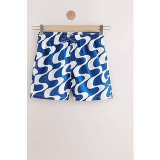 Next Navy Blue Wave Printed Swim Shorts